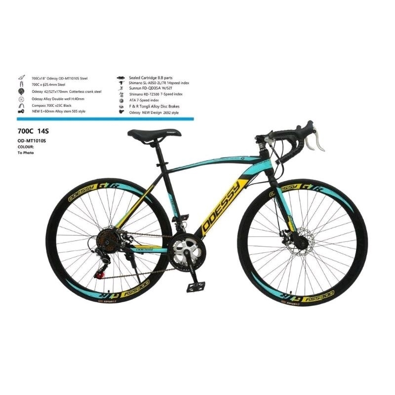 Sepeda Balap ODESSY ROAD BIKE MT10105 Simano 2x7 Speed