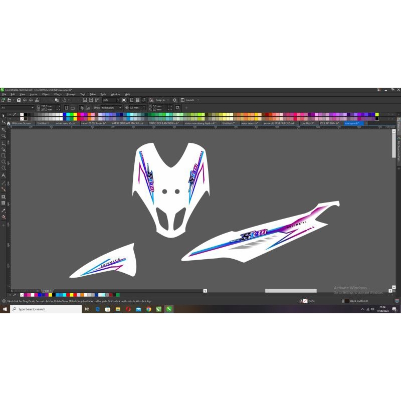 striping custom mio smile/ mio sporty