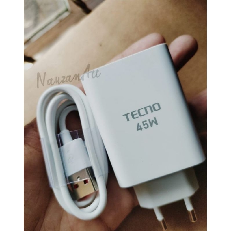 Charger TECNO POVA 4 PRO Original. Fastcharging 45W
