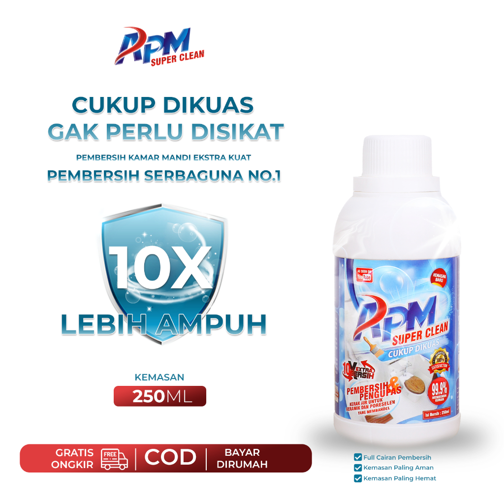 APM SUPER CLEAN PEMEBRSIH KLOSET KAMAR MANDI JAMUR AIR  250ML CP