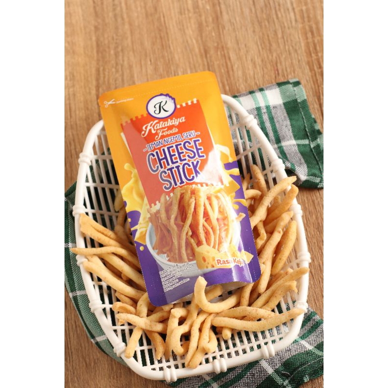 

Katakiya Cheese Stick Snack Gurih Rasa Keju/Snack Sampang/Camilan Sampang Berat 50 g