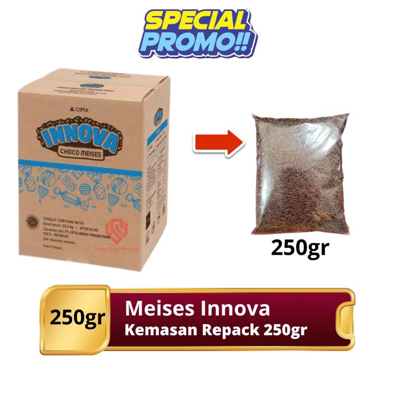 

Meses Innova | Meises Innova Biru kemasan 250gr untuk taburan kue