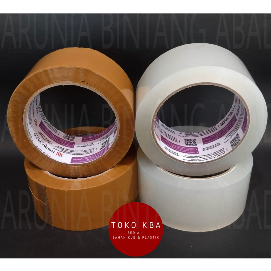 

Isolasi Lakban Nachi Tape BOPP 2 inchi ( 48 mm ) x 100 yard ( Bening | Coklat )