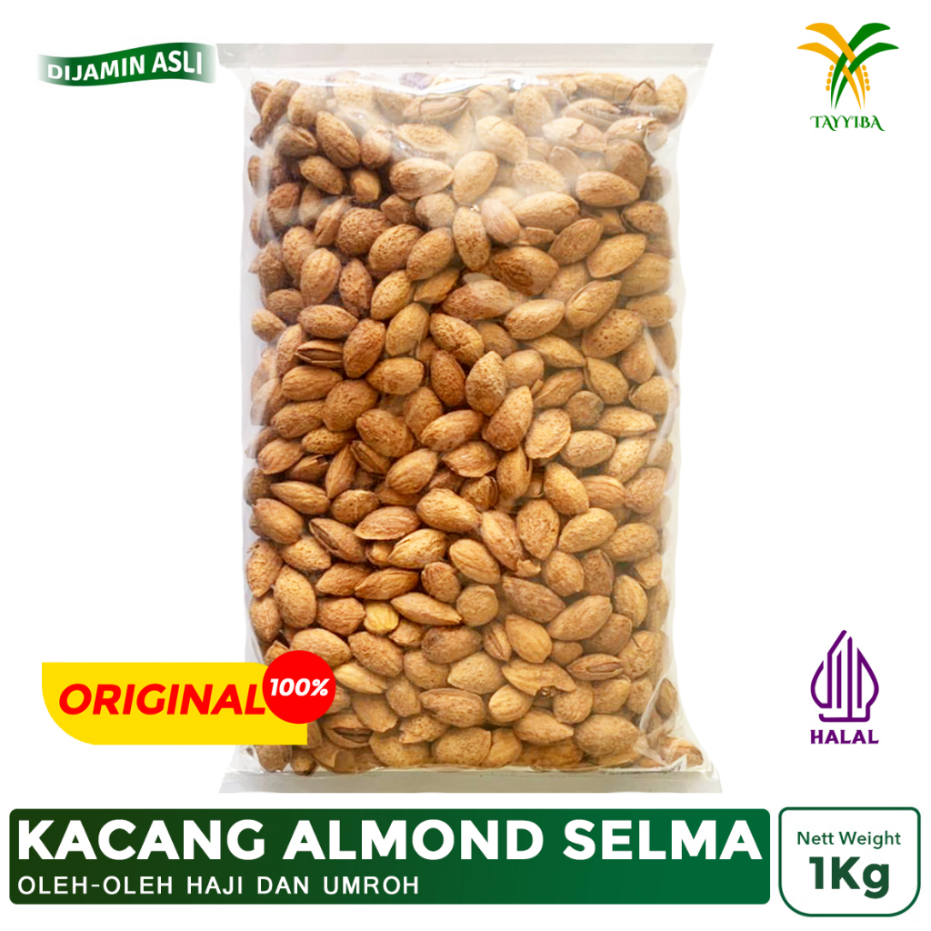 

Almond Kulit Selma Kacang Arab Oleh-Oleh Haji Umroh 1Kg