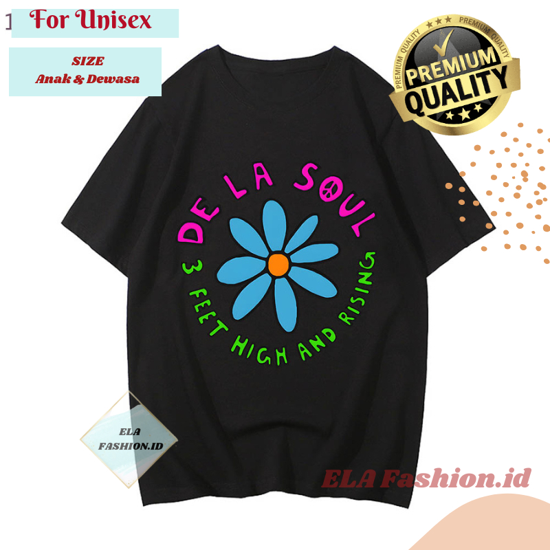 Kaos Logo De La Soul Estetika T Shirt Kelompok Musik Band New York