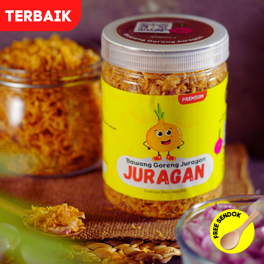 

Bawang Goreng Premium JURAGAN Kriuk / Premium Fried Shallots Kriuk Free Ongkir COD