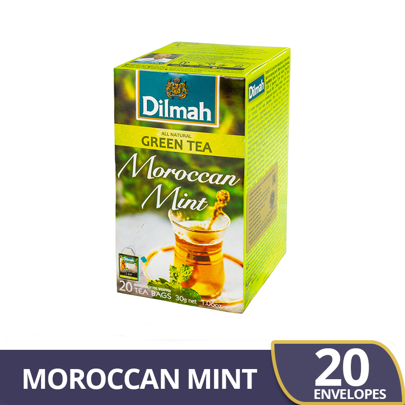 

Dilmah Moroccan Mint Tea - Teh Celup (Foil Envelope 20s)