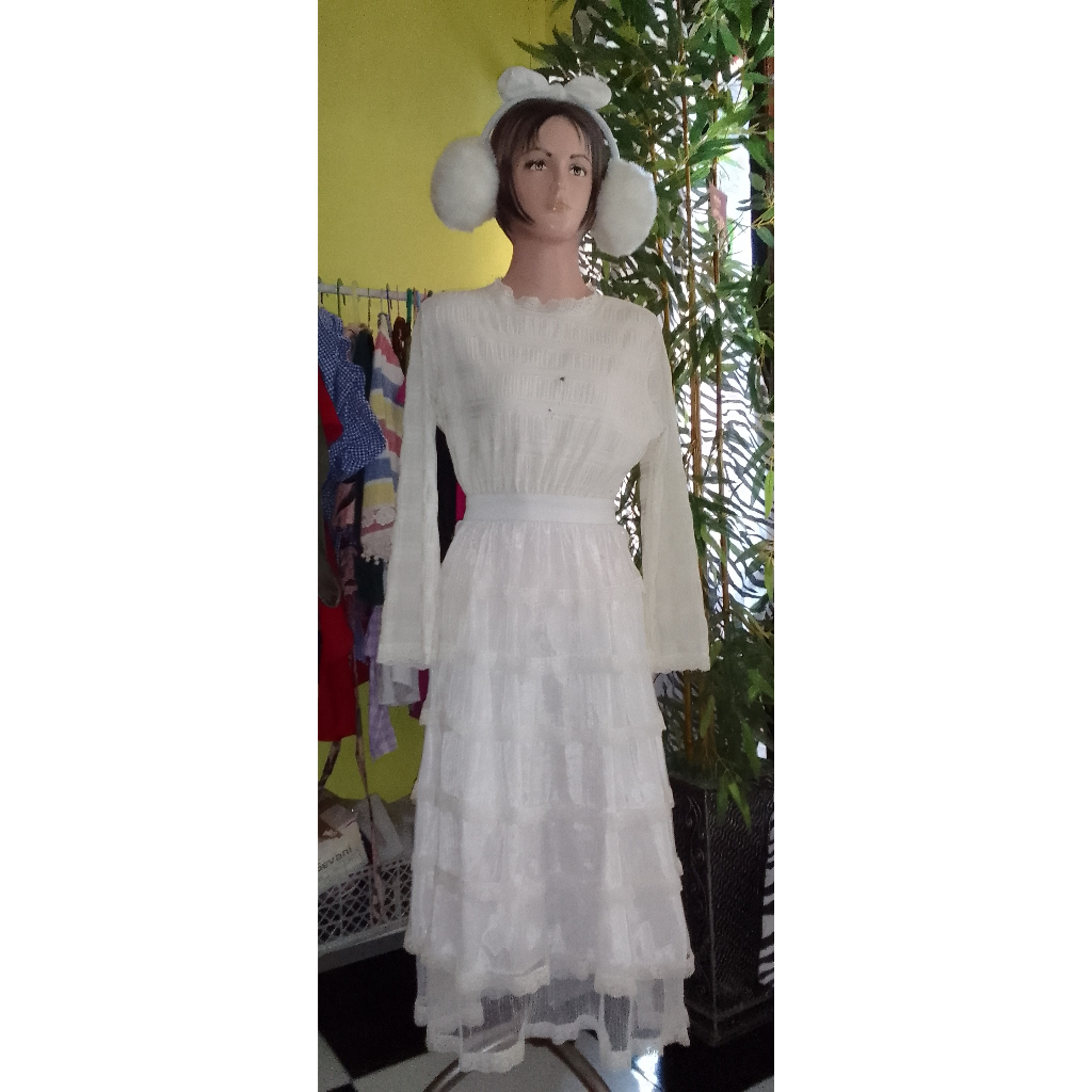 dress panjang wanita polos