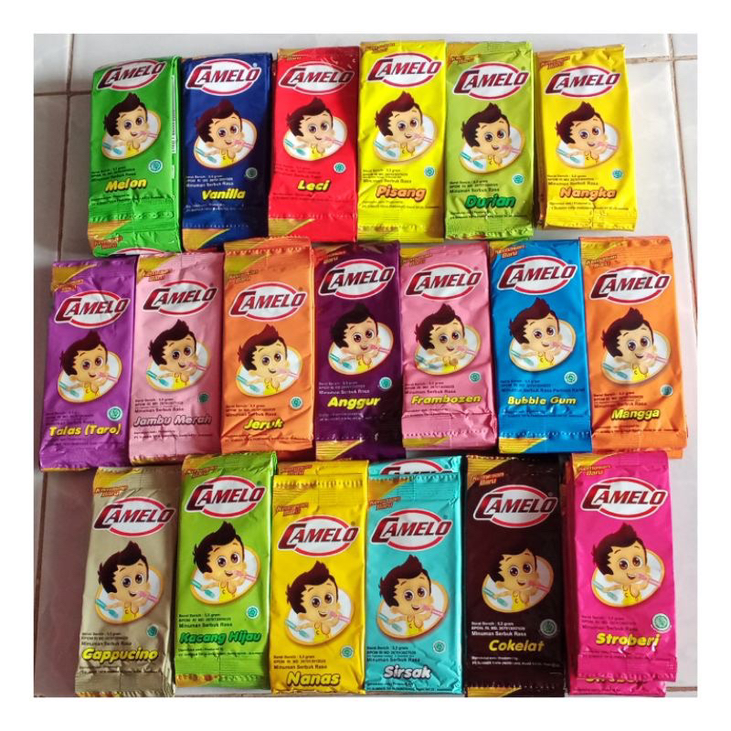 

BAHAN ES SUNTIK CAMELO ES BANTAL BUBUK ES CAMELO DUS ISI 240 PCS 24 RENCENG