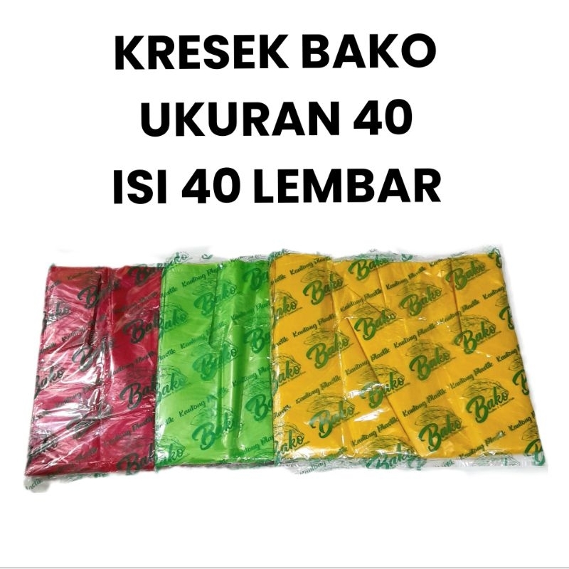 Kresek/Kantong Plastik Bako Besar Ukuran 40×75 Tebal