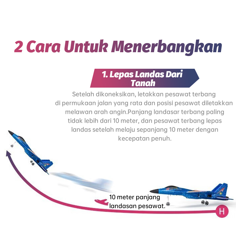 Jojotoy Mainan Pesawat Terbang Remote Control Led Pesawat Glider Airplane Foam SU35 Pesawat Mainan