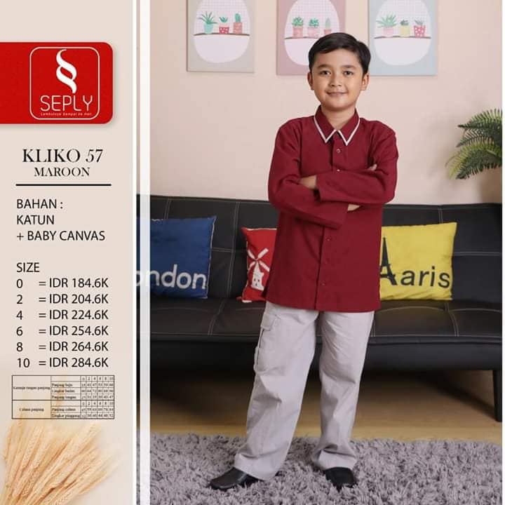 KOKO MUSLIM SEPLY ORIGINAL KLIKO 57 MAROON