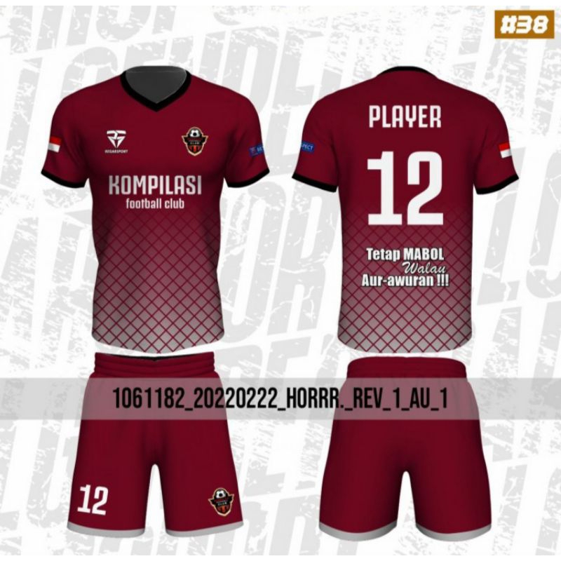 JERSEY BOLA FUTSAL CUSTOM PRE ORDER ORIGINAL REGARSPORT BELI 2 GRATIS 1