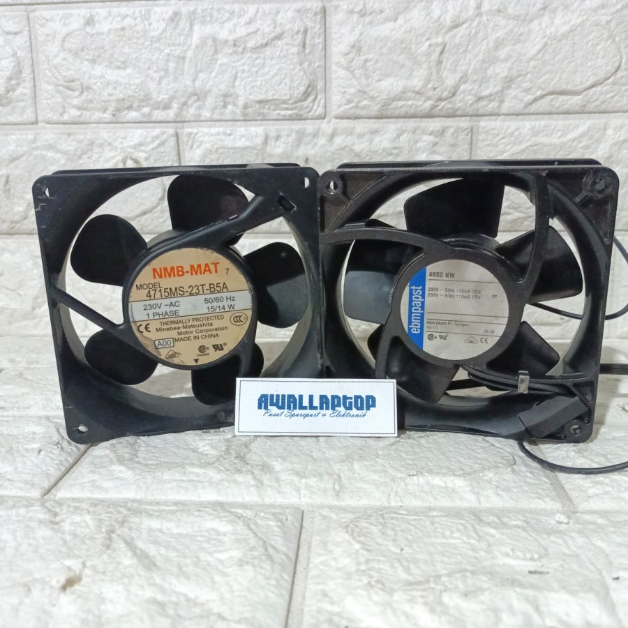 kipas ac ebmpapst 4650 MW 220v 19W 12x12 12cm ball bearing alumunium