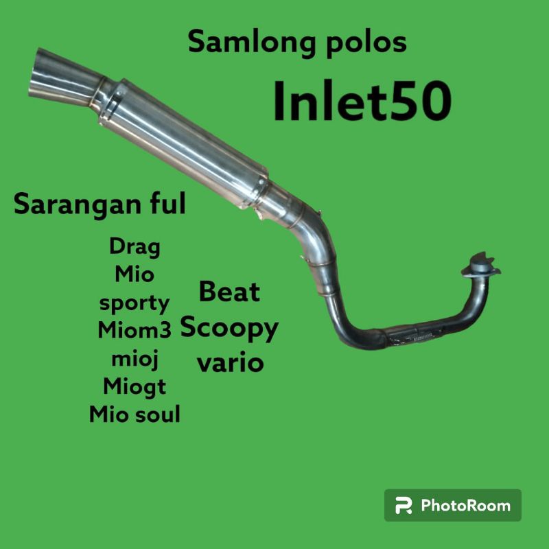 KNALPOT DRAG POLOS Al MATIC READY INLET50