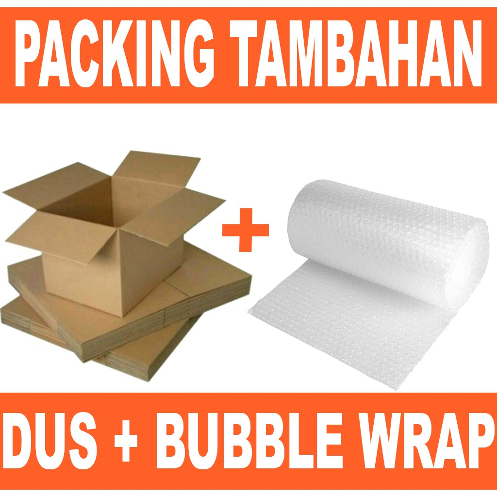 

Packing Tambahan Dus dan Bubble Wrab Supaya Barang Aman
