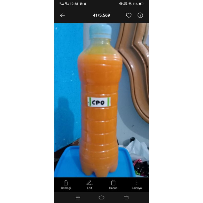 minyak sawit mentah curah kiloan