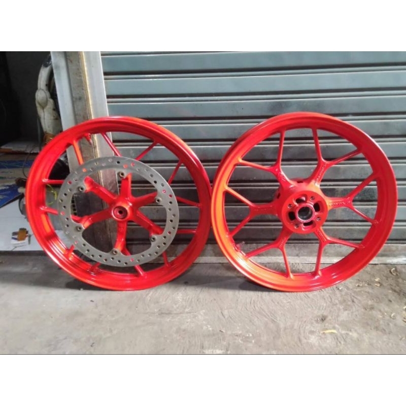 Velg Sonic 150R Original Depan Belakang Merah Original