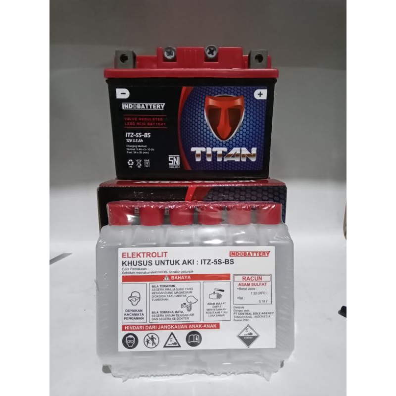 Aki Titan ITZ-5s Indobattery
