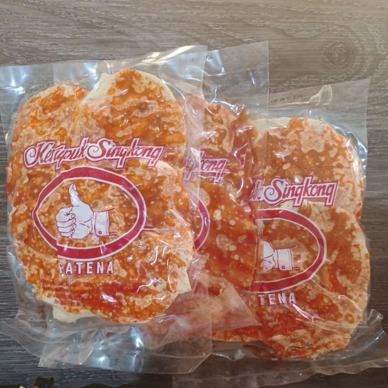 

Kerupuk Keripik Singkong Patena 150gram / Opak ubi manis Pedas