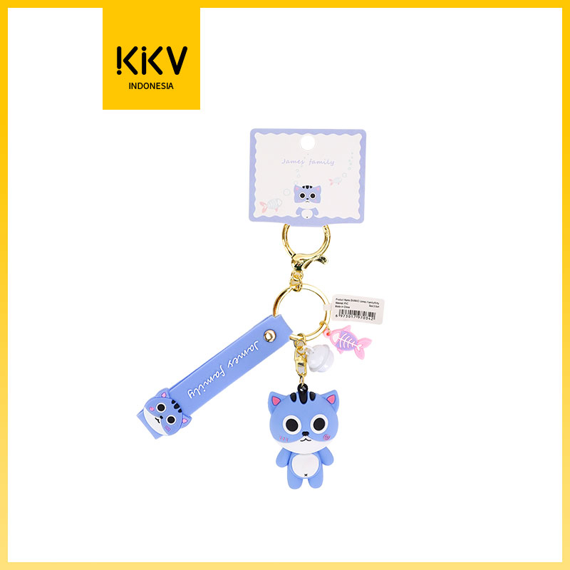 KKV-BAIMAO·James Family/Panda/Kitty Keychain Gantungan Kunci Motor / Mobil  Gantungan Kunci
