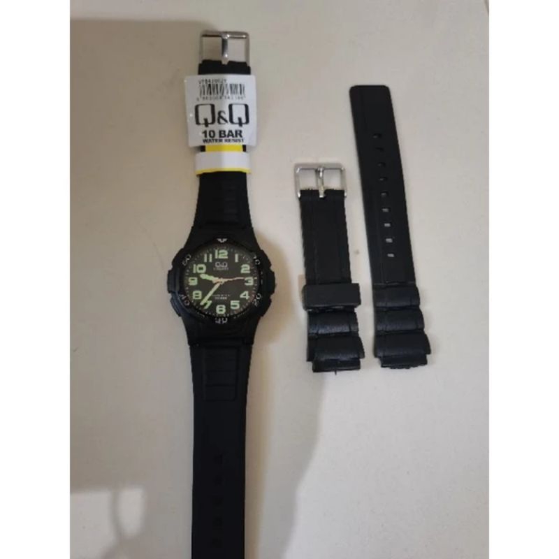 Strap Tali Jam Q&Q QnQ QQ VP84 VP- 84VP - 84 UK 16mm FREE pen/springbar