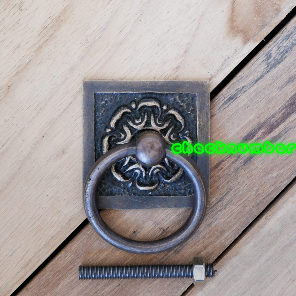 Handle Pintu Lemari Kuningan Antik