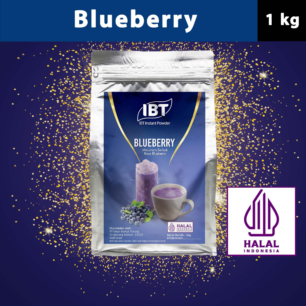 

Bahan Minuman Bubuk Rasa Blueberry. Bluberi Instant IBT Drink Powder