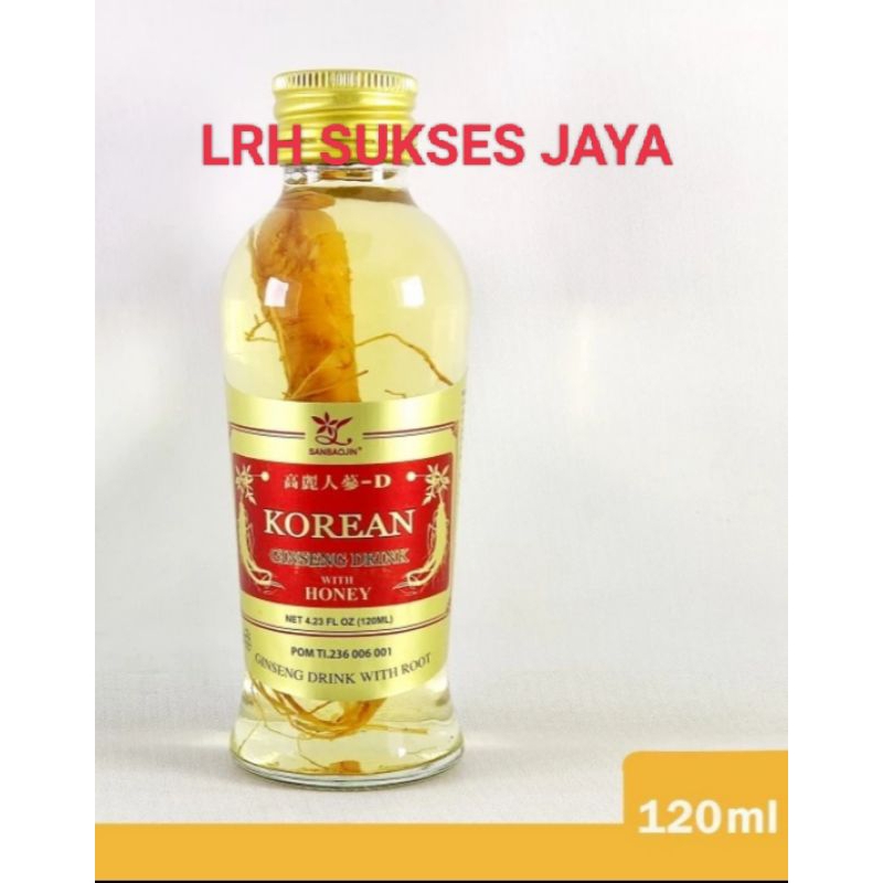 

Korean Ginseng Drink With Honey/Ginseng Drink/Minuman Ginseng 120ml