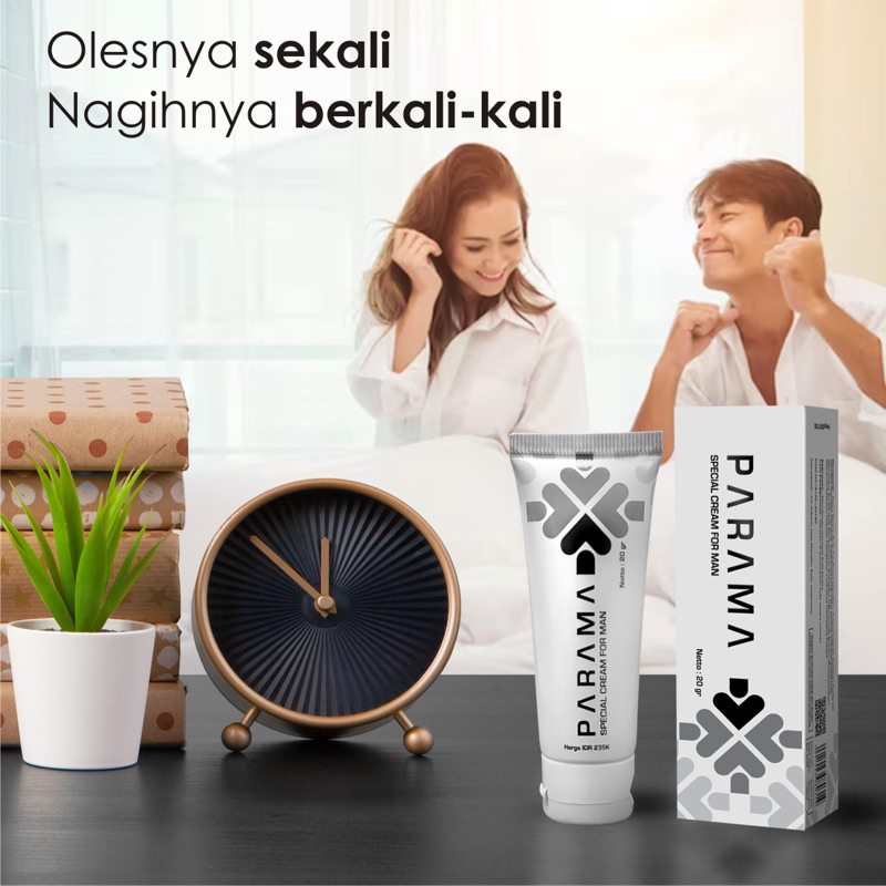 Krim Parama untuk disfungsi ereksi - Cream Herbal Oles Tahan Lama Khusus Pria Dewasa Legal BPOM 100%