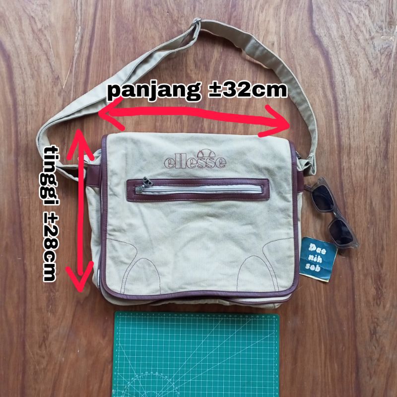 Tas Ellesse messenger sling bag selempang bordir logo