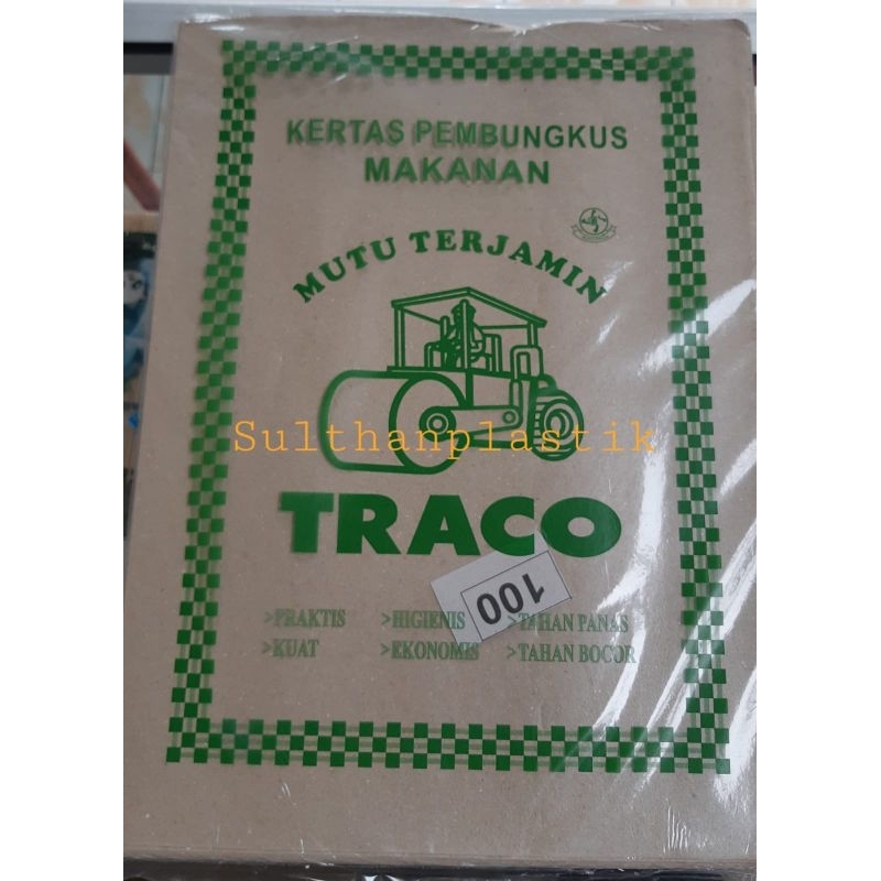 Kertas Pembungkus Nasi isi 100 Kertas Nasi Bunga