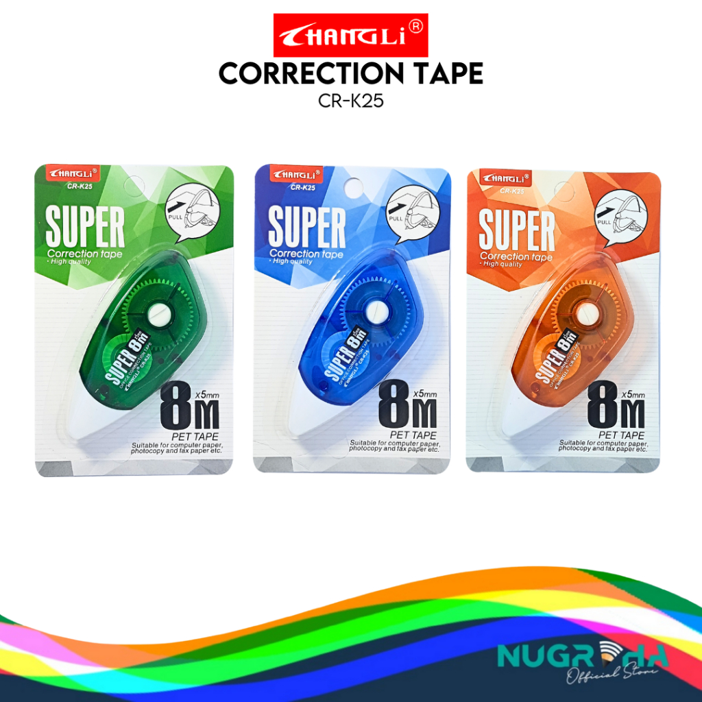 

Correction Tape Pita Koreksi CP Tape Tipex Kertas Changli CR_K25