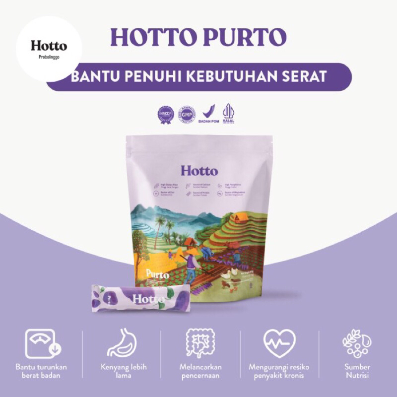 

PAKET RESELLER HOTTO 10 POUCH (160 SACHET) MULTIGRAIN DENGAN UBI UNGU