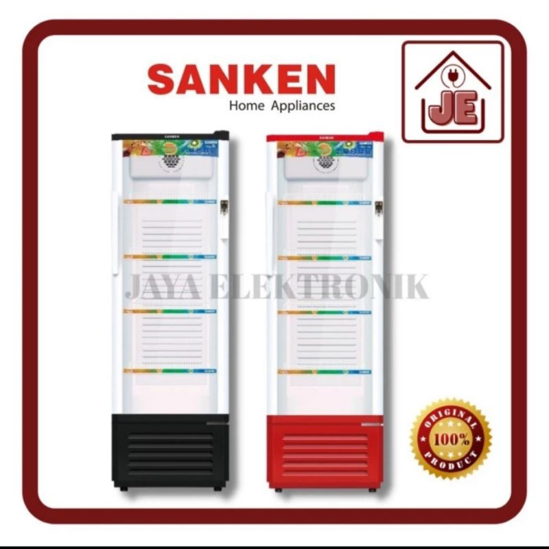 SHOWCASE SANKEN 4 RAK/PENDINGIN MINUMAN SANKEN 4 RAK SRS279MR/BK(RANDOM)