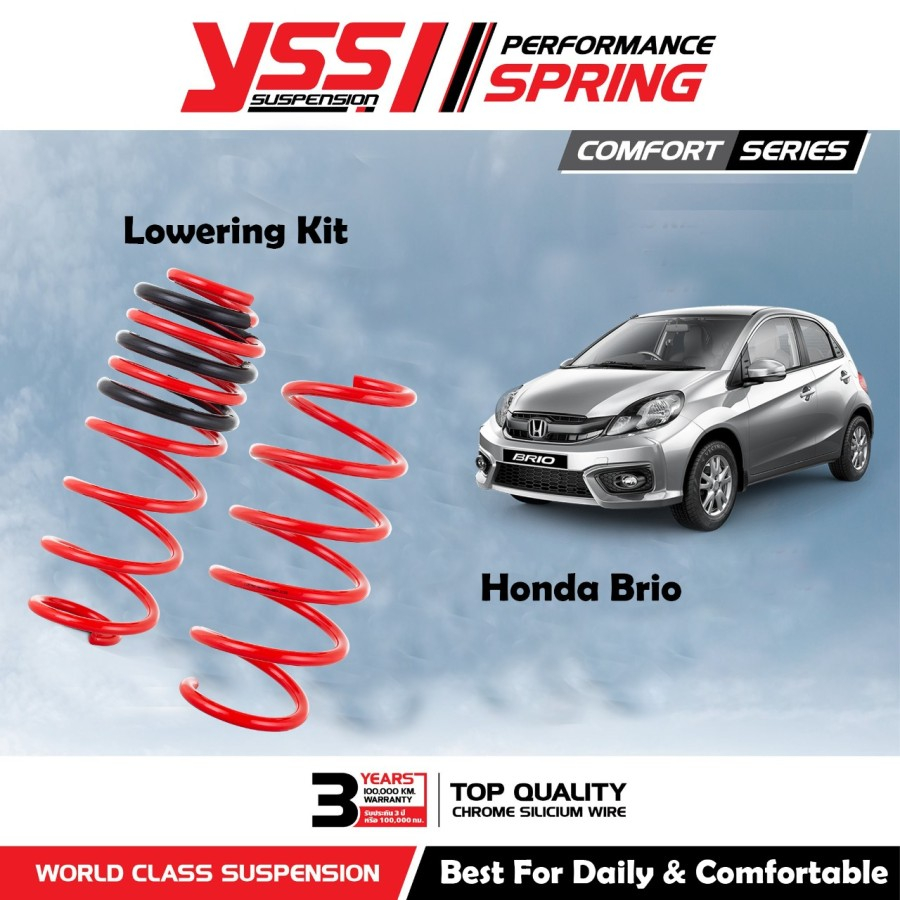 Per Coil Spring Lowering kit YSS not TEIN EIBACH Honda Brio