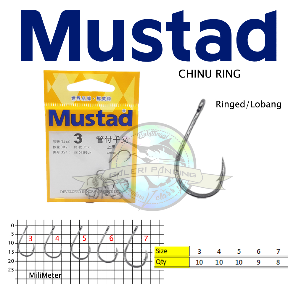 Kail Pancing Mustad Chinu Ring 10104SPBLN