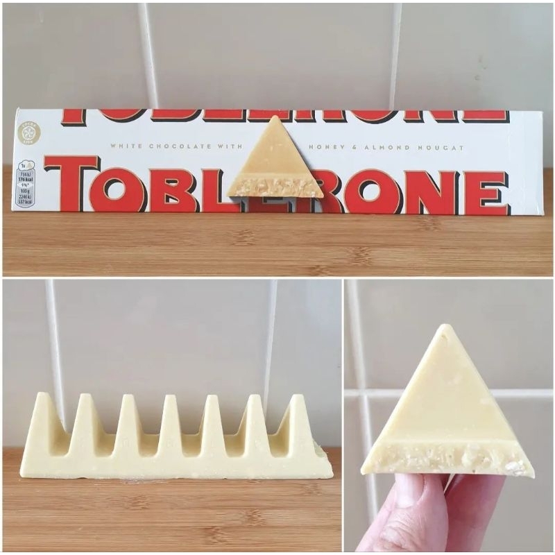 TOBLERONE WHITE CHOCOLATE WITH HONEY & ALMOND NOUGAT / TOBLERONE MILK CHOCOLATE / TOBLERONE DARK  10