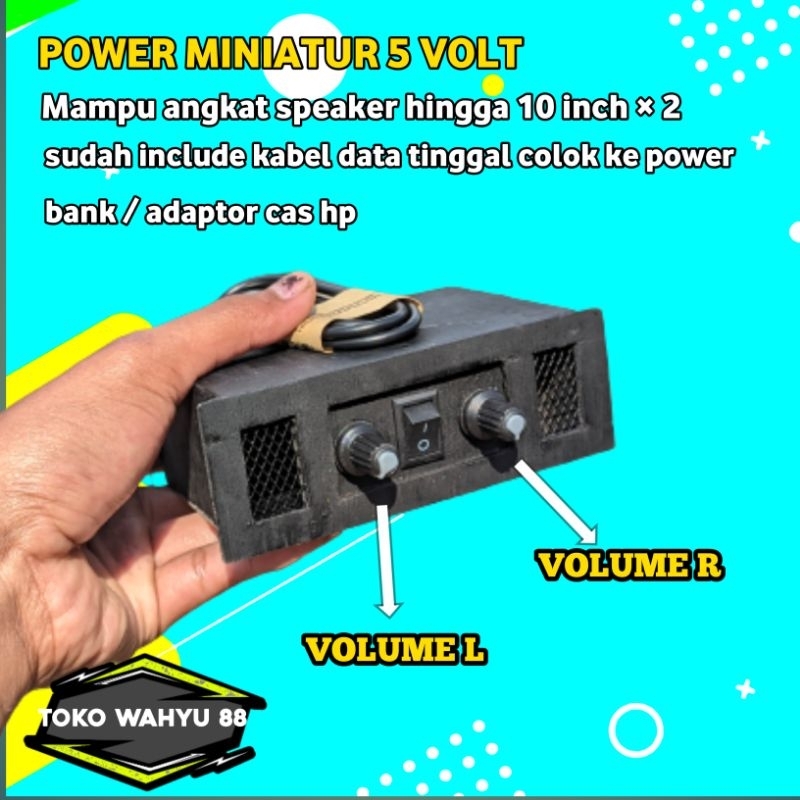 Power Miniatur 5 Volt Stereo