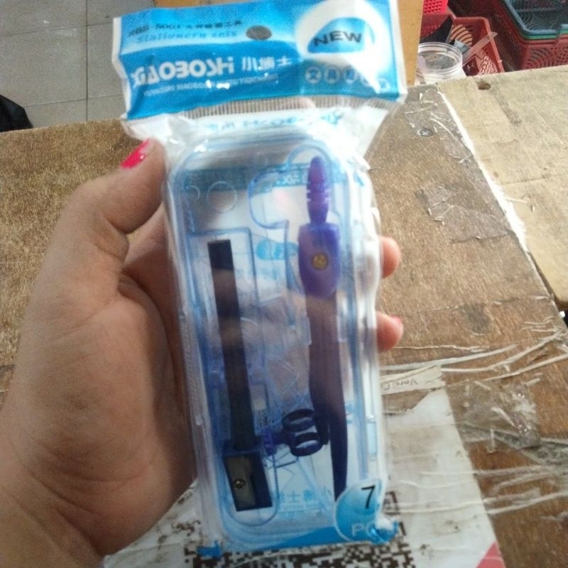 

(1 set) JANGKA SATU SET BUSUR PENGGARIS MURAH bazic m710