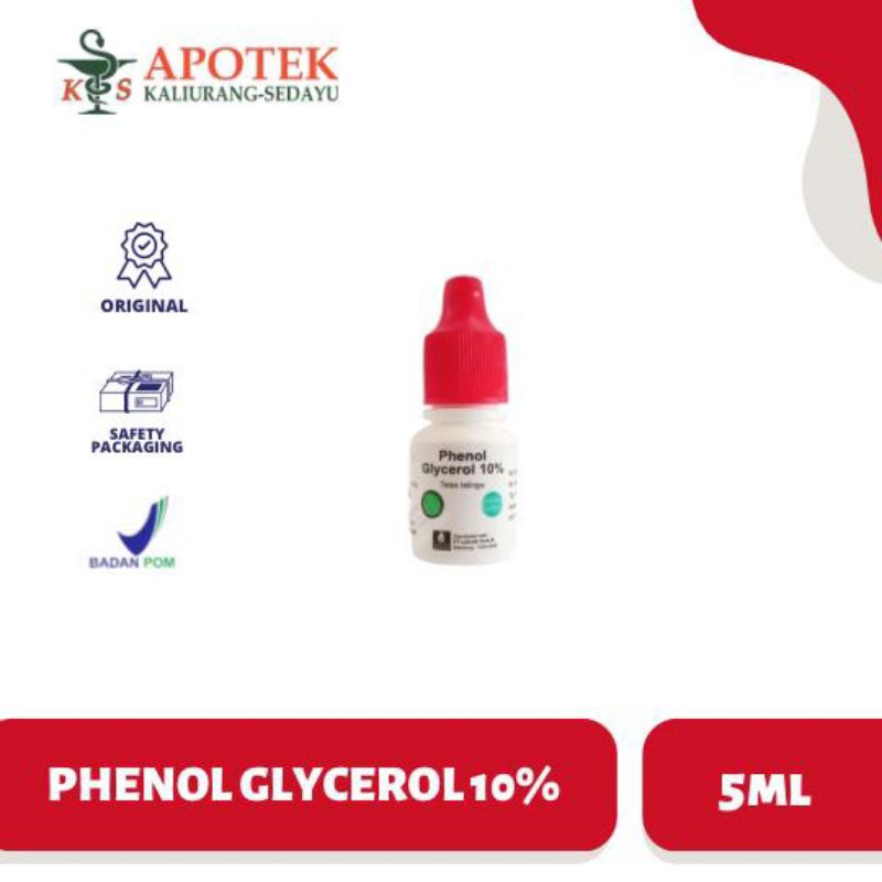 Phenol Glycerol 10% 5ml tetes telinga