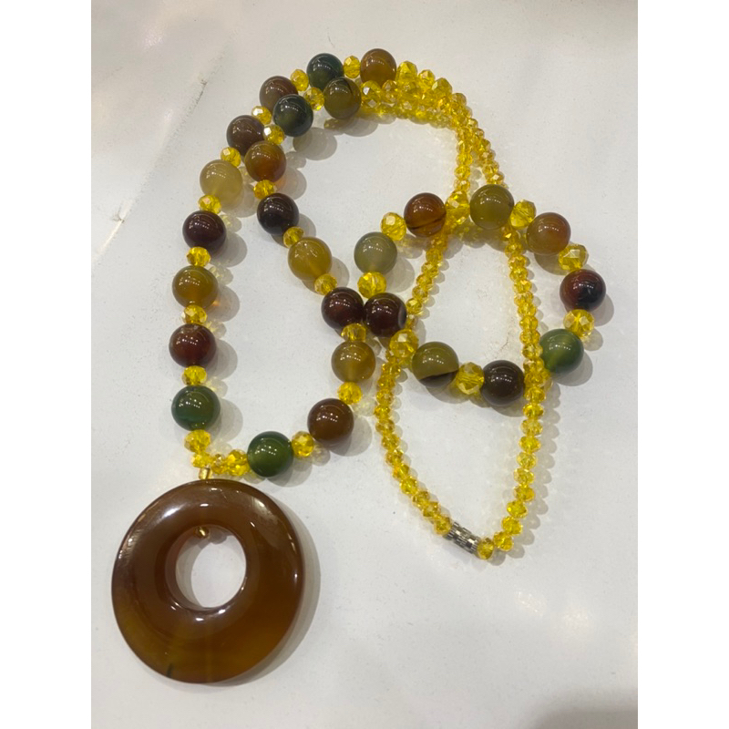 kalung sama gelang batu akik kalimantan