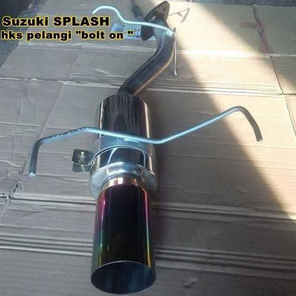 Knalpot HKS Rainbow Bolt On Suzuki Splash PNP