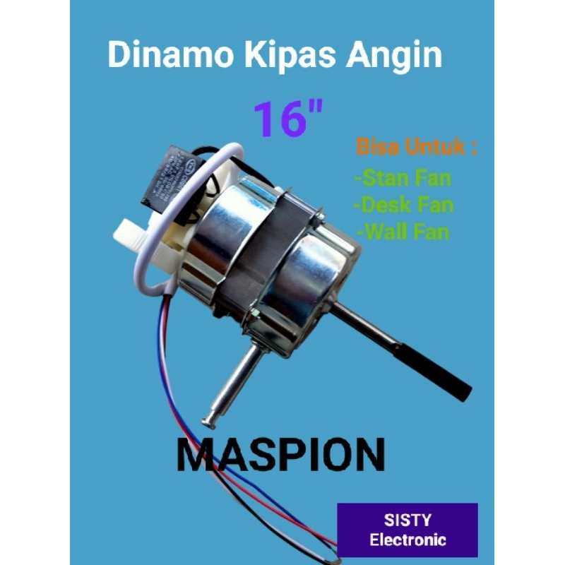 Dinamo Kipas Angin Khusus MASPION capasitor 1,8uf