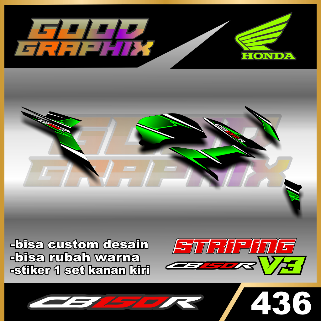 READY STRIPING CB 150R OLD - VARIASI STIKER CB 150R LAMA