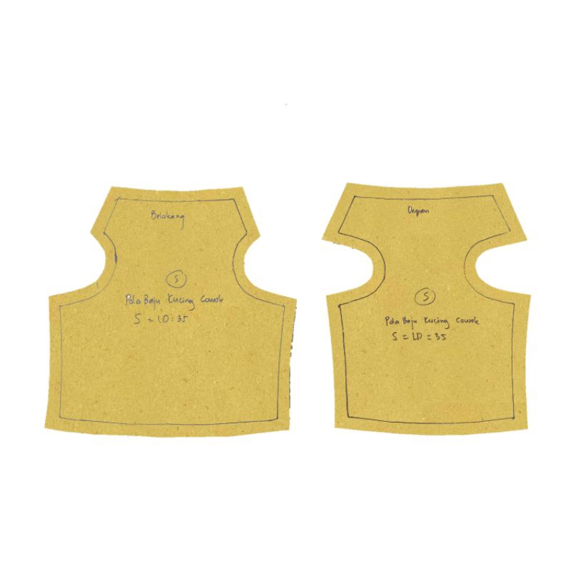 Partenzil Pola Baju Kucing Cowok Sangat Cocok Untuk Penjahit Pemula