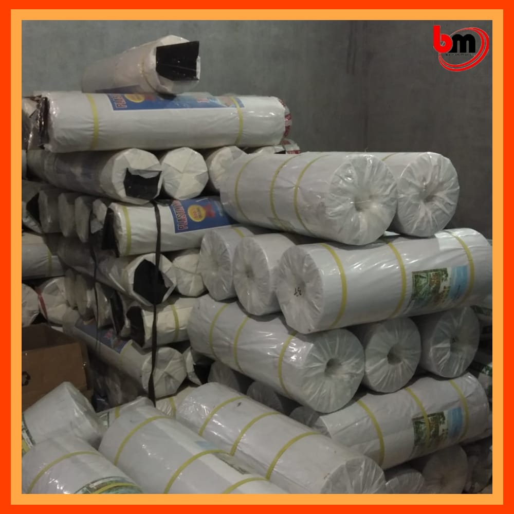Plastik Mulsa / plastik pertanian Hitam perak 1 roll lebar 60 cm 8 kg
