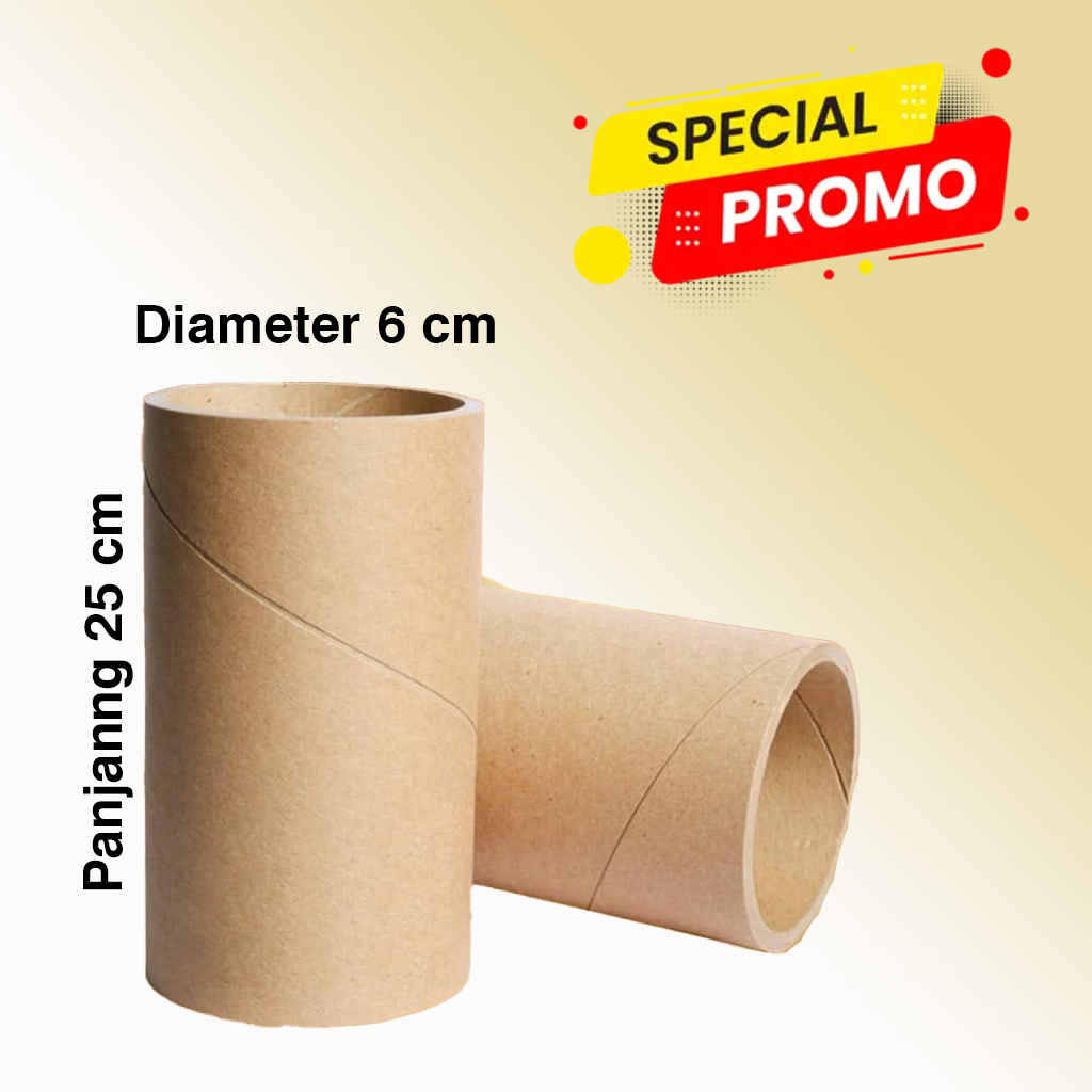 

SELONGSONG ROLL KERTAS 25 CM X DM 5.5 CM \ PAPER CORE / PAPER TUBE / SELONGSONG PACKING / PACKING TABUNG / KARTON BULAT