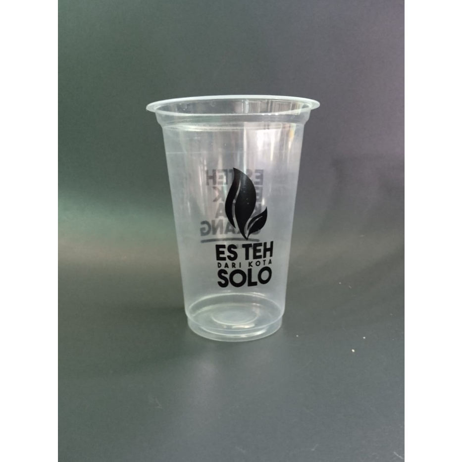 Cup Plastik Gelas Plastik Perlengkapan Minuman Boba Thai Tea Jus Kopi Milk Tea Custom Sablon Ukuran 