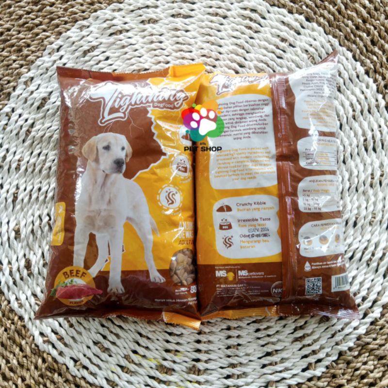 Lightning Dog 800gr /Makanan Anjing Kering /Dog Food